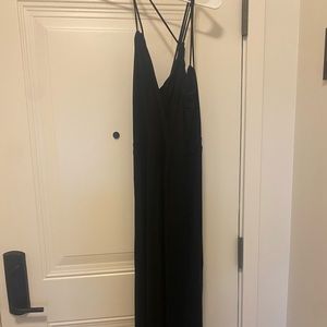 Sexy black Tart size large maxi dress spaghetti straps